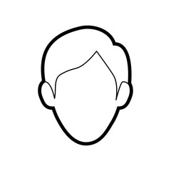 Young man profile icon vector illustration graphic design