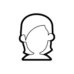 Young woman profile icon vector illustration graphic design