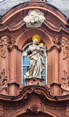 Fototapeta na wymiar Bischöfliches Priesterseminar, ehemals Pforte des Augustiner Eremiten-Kloster, Mainz, Rheinland-Pfalz