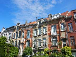 Fototapeta na wymiar Brüssel: Schöne Altbaufassaden