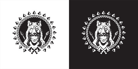 Girl with Wolf on your head