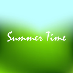 Abstract nature blurred background. Green gradient .Ecology concept for your graphic design, banner or poster. Vector illustration.