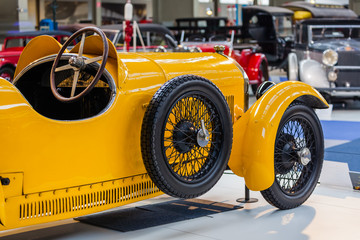 Vintage car - technology background