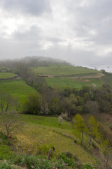 The village of Cambarco in Cantabria, Spain