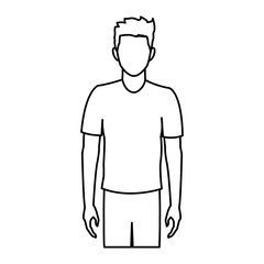 Obraz premium character man male portrait people vector illustration