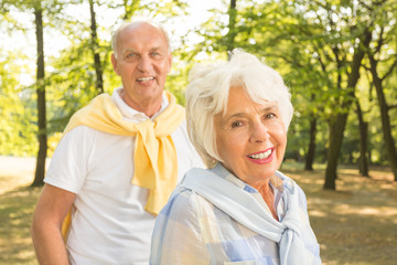 Active older couple