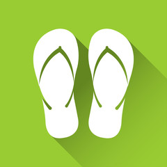 Simple flip flop icon, travel and holiday symbol, modern flat style icon, vector illustration
