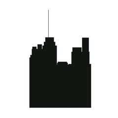 pictogram buildig city high architecture vector illustration