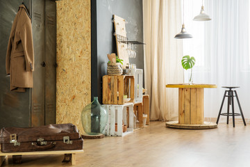 Flat with diy accessories - obrazy, fototapety, plakaty