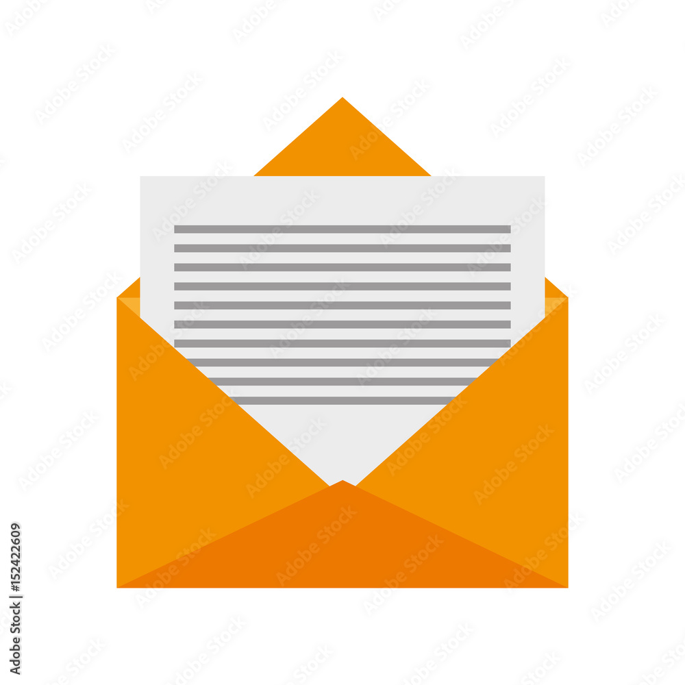 Poster message envelope icon image vector illustration design