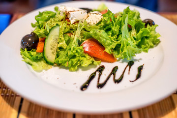 Vegetable Greek salad
