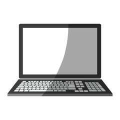 laptop computer icon image vector illustration design 