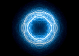 Blue ball lightning,abstract electric element