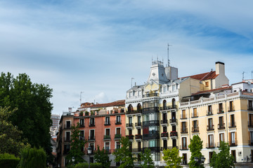 Fototapeta na wymiar Plaza de Oriente in Madrid