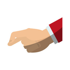hand holding gesture  icon image vector illustration design 