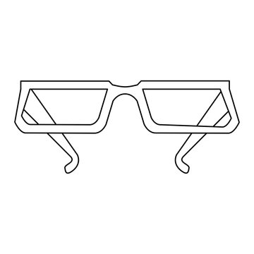 recommend clip art: glasses frame icon image vector illustration design  single black line