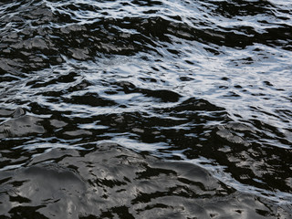 Light playing on the sea surface. Water surface. River surface background