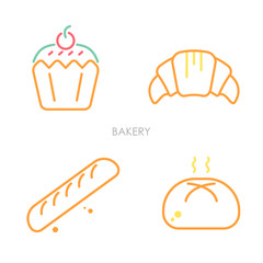 Sweets and Bakery vector set