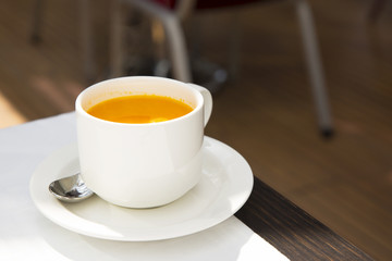 sea buckthorn tea in a mug