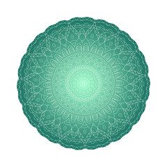Round mandalas in vector. Abstract design element. Decorative retro ornament. Graphic template for your design