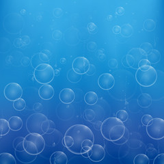 soap bubbles in the light rays