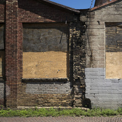 Abandoned building in Minneapolis, Hennepin County, Minnesota, USA