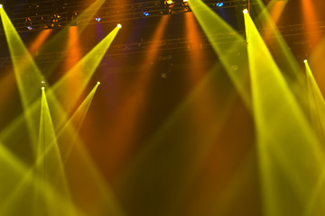 Colourful stage lights