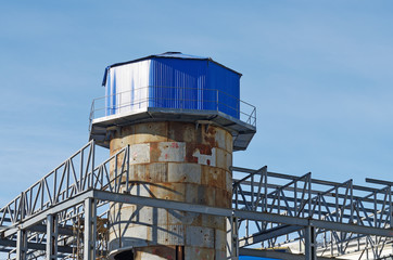 Metal tower construction.