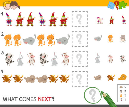 complete the pattern activity game