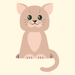 A cat in a cartoon style.