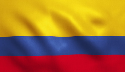 Fototapeta premium Colombia Flag