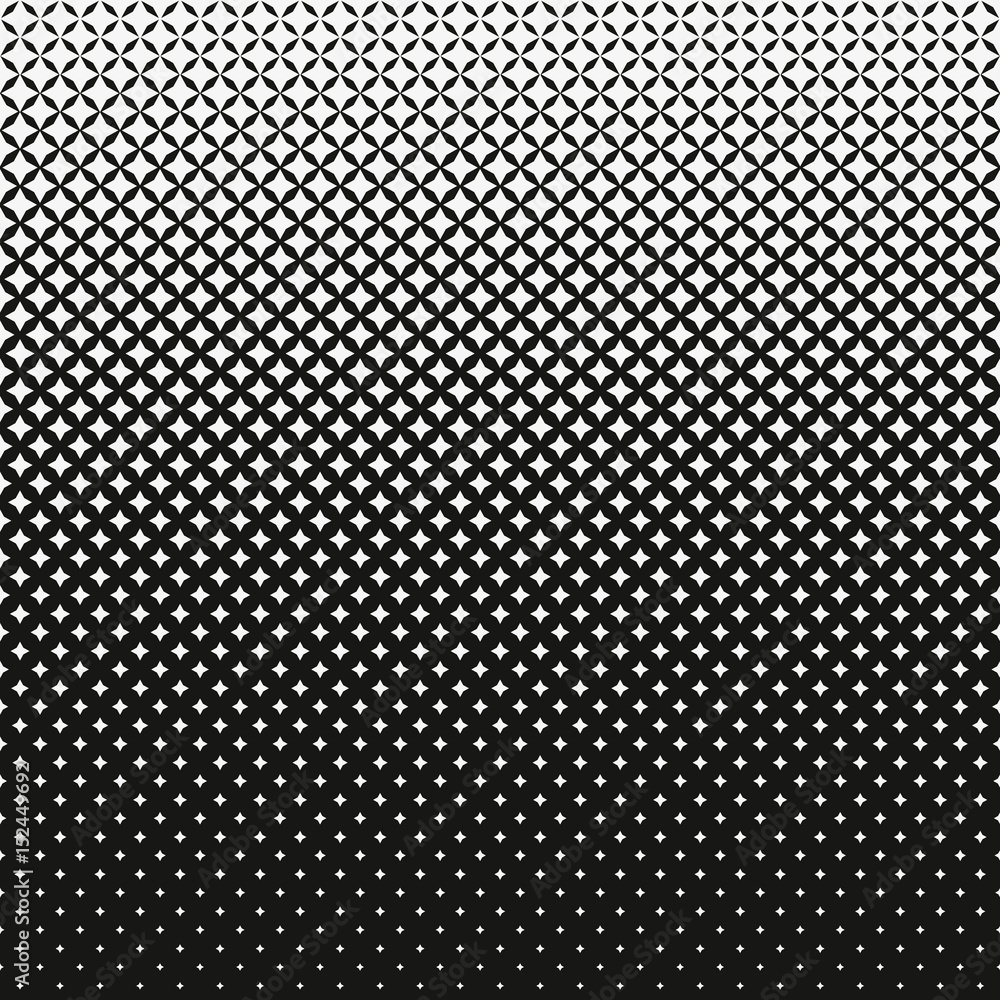 Poster Halftone Star Gradient Pattern. Halftone effect. Repeating background texture