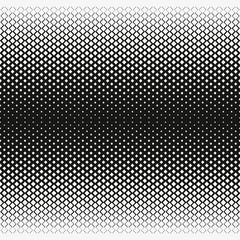 Gradient of rhombus diamonds . Halftone effect. Repeating background texture. Vector illustration