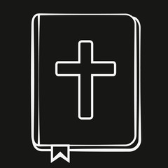 Holy Bible icon. Vector
