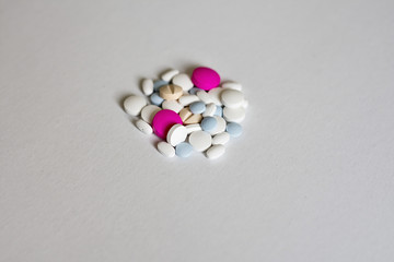 Pile of colorful medicines
