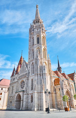 Fototapeta na wymiar Saint matthias church in the Budapest city centre. Hungary.