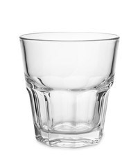 Empty old fashion whiskey glass