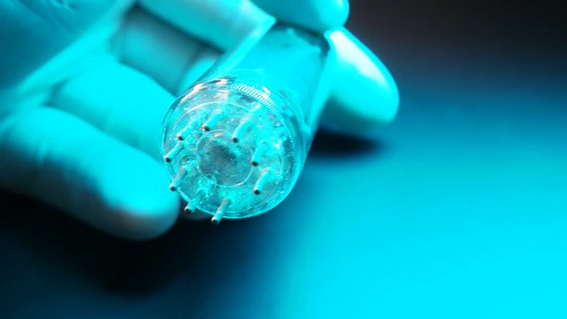 Close up of an old electric valve 
