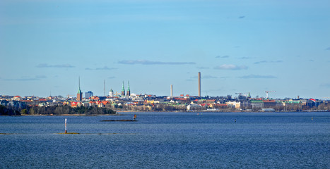 Helsinki harbour coastline