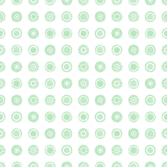 Seamless vector geometrical pattern with circles pastel endless background with hand drawn textured geometric figures. Graphic illustration, print for wrapping, background, cover, surface