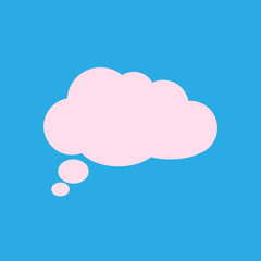 Chat Flat Icon.Badge discussion, dialogue, correspondence character.