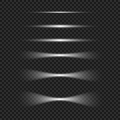 White Light Beams Set for Your Design