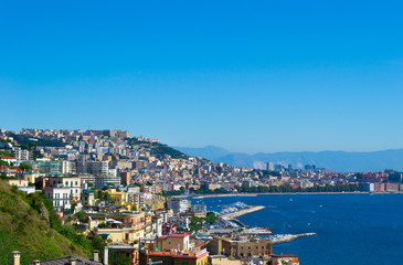 Fototapeta na wymiar The gulf of Naples, Italy.