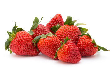 Strawberry isolated on white background. Fresh berry.