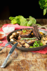 Grilled ribs