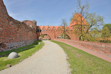 Toruń, Polska- mury obronne.