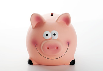 Piggy bank on white background. Isolated.