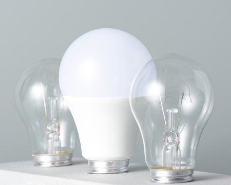 Led lamp and incandescent bulbs