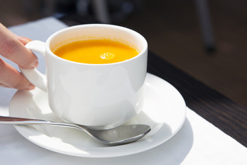 sea buckthorn tea in a mug