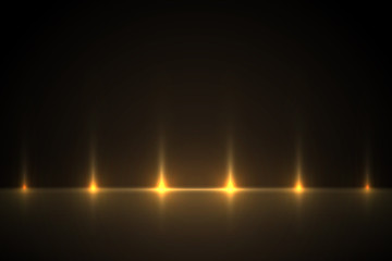 Obraz na płótnie Canvas Light golden effect background for design. Light illustration backlit scenes.